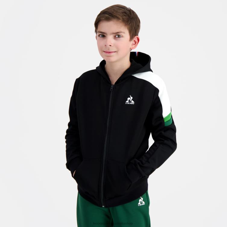 Clothing HVDBF391 Children Le Coq Sportif Hooded Sweatshirt With Zip Multicoloured