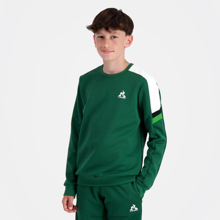 Clothing HVDBF392 Children Le Coq Sportif Sweatshirt Green