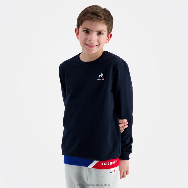 Clothing HVDBF394 Children Le Coq Sportif Sweatshirt Blue