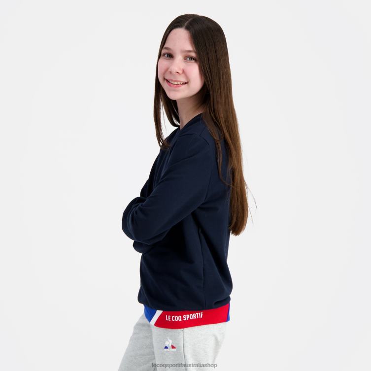 Clothing HVDBF394 Children Le Coq Sportif Sweatshirt Blue