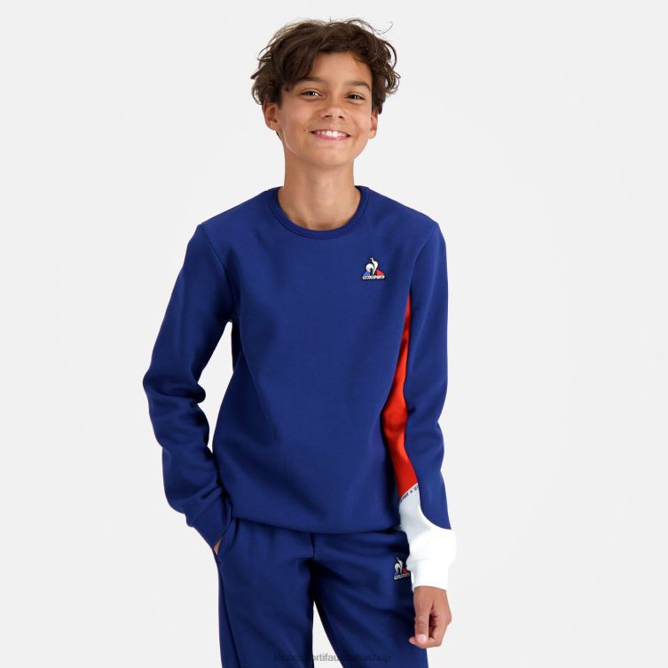 Clothing HVDBF648 Children Le Coq Sportif Sweatshirt Blue