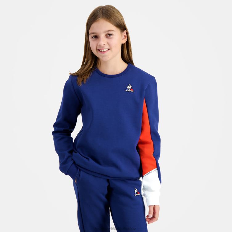 Clothing HVDBF648 Children Le Coq Sportif Sweatshirt Blue