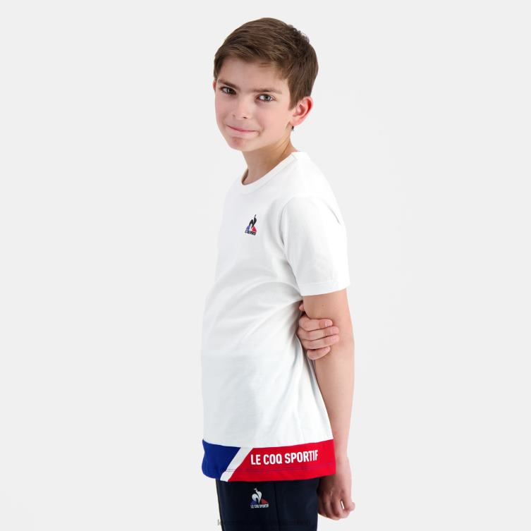 Clothing HVDBF383 Children Le Coq Sportif T-Shirt White