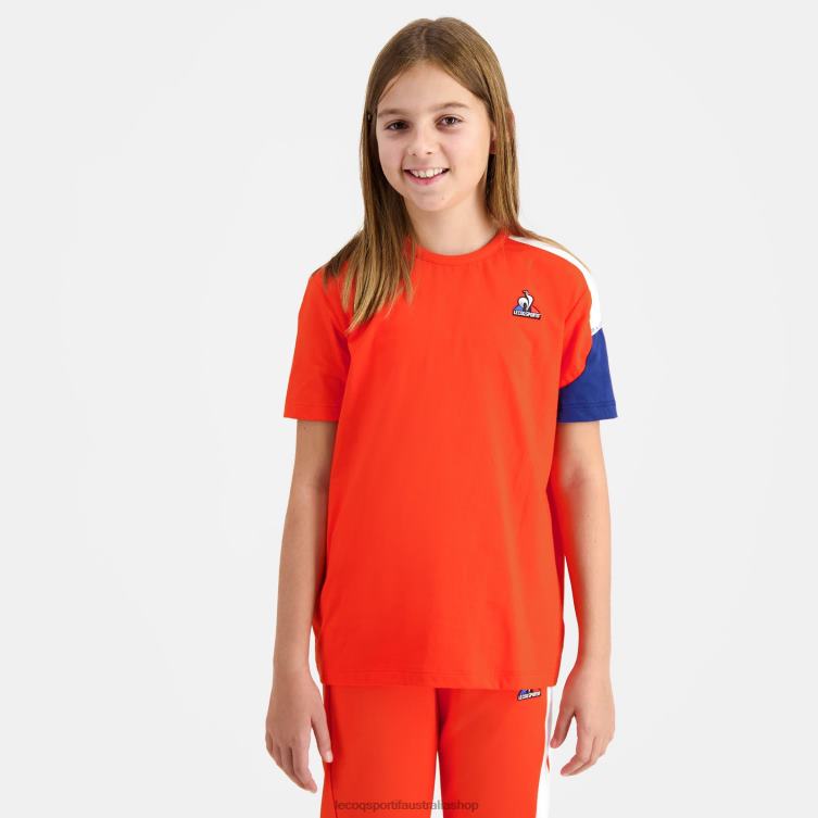 Clothing HVDBF650 Children Le Coq Sportif T-Shirt Orange