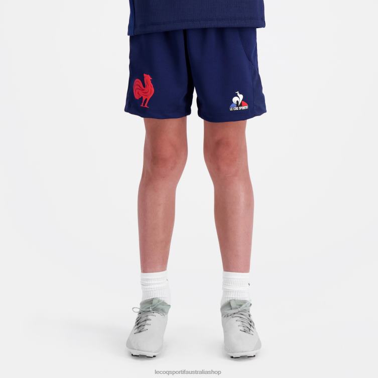 Clothing HVDBF413 Children Le Coq Sportif Replica Short - Xv De France Blue