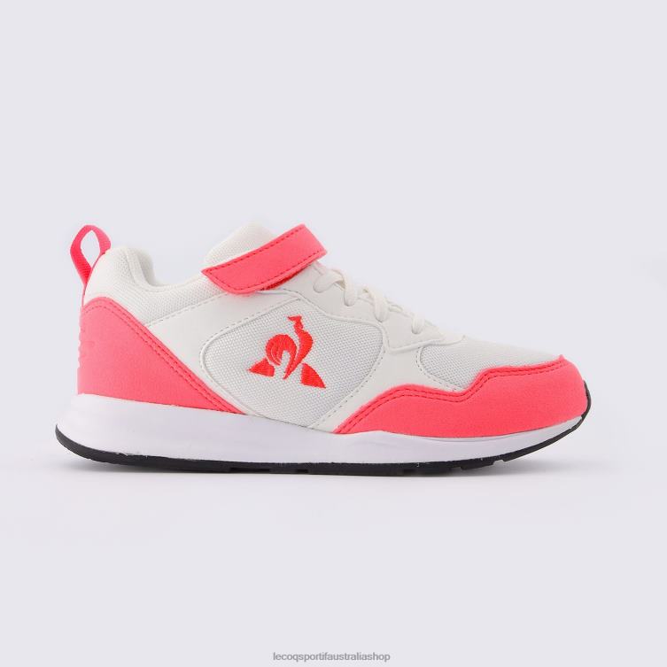 Shoes HVDBF671 Children Le Coq Sportif Shoe Lcs R500 Girl Fluo White