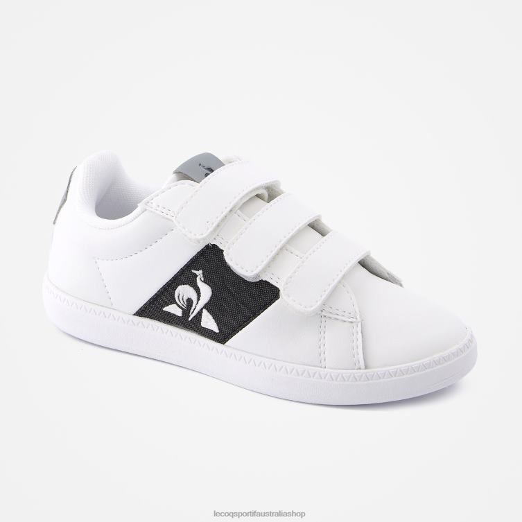 Shoes HVDBF686 Children Le Coq Sportif Shoe Courtclassic 2 Tones White