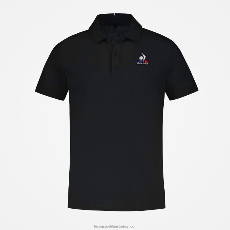 Clothing HVDBF127 Men Le Coq Sportif Polo Black