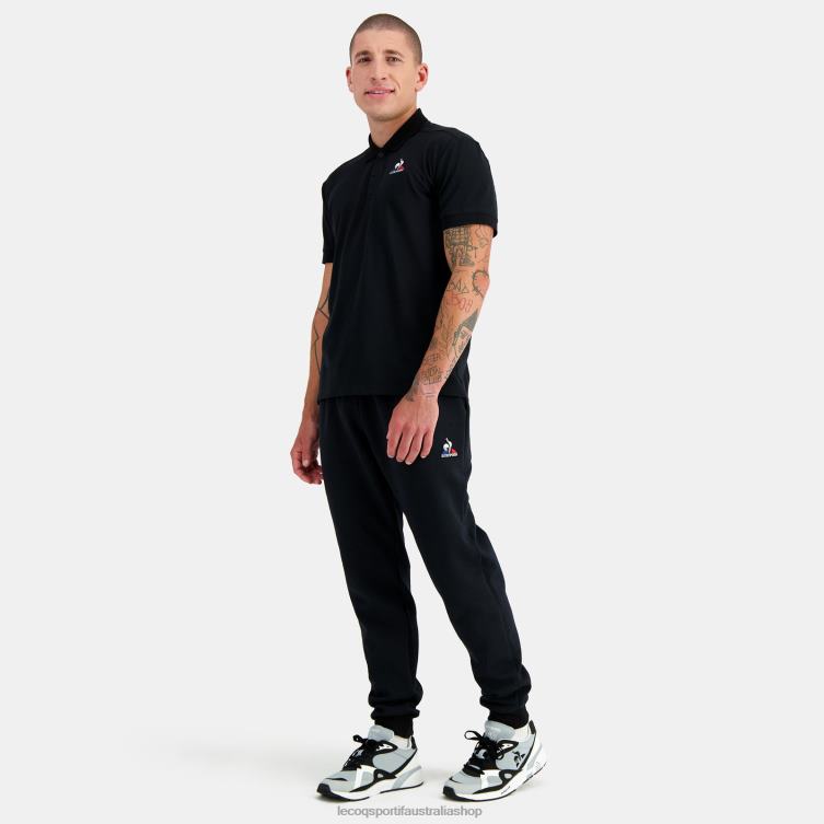 Clothing HVDBF127 Men Le Coq Sportif Polo Black