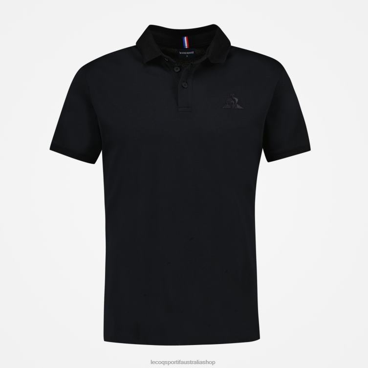 Clothing HVDBF129 Men Le Coq Sportif Polo Black