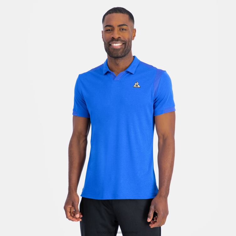 Clothing HVDBF131 Men Le Coq Sportif Polo Blue