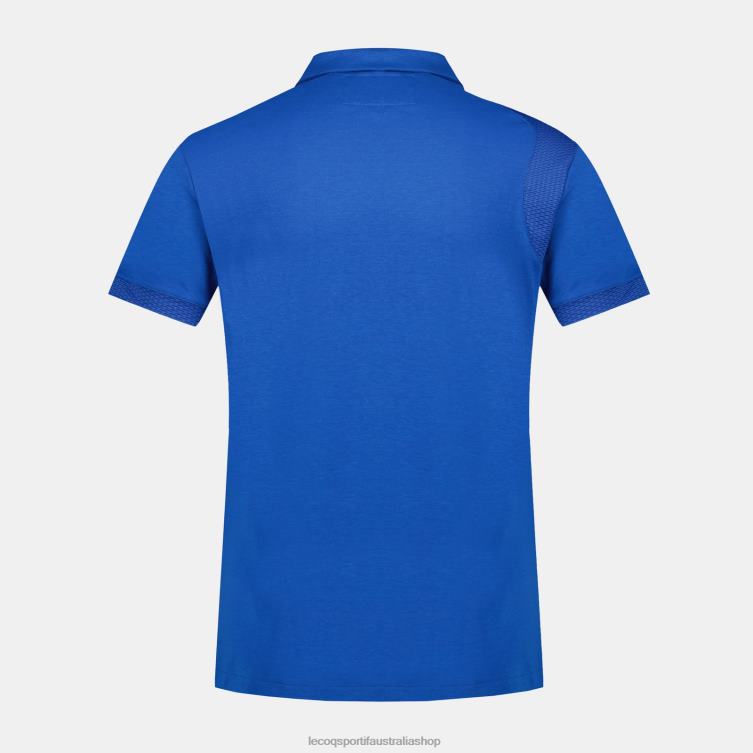 Clothing HVDBF131 Men Le Coq Sportif Polo Blue