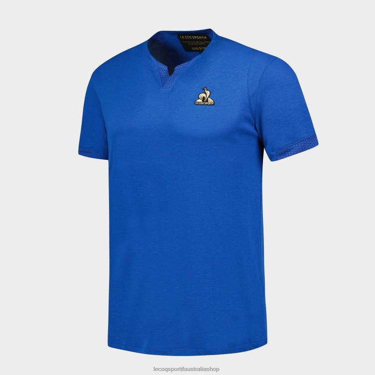 Clothing HVDBF131 Men Le Coq Sportif Polo Blue