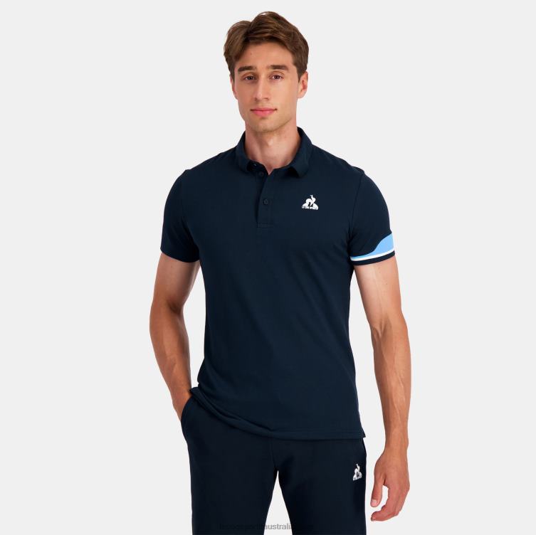 Clothing HVDBF132 Men Le Coq Sportif Polo Blue