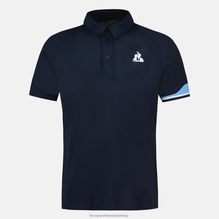 Clothing HVDBF132 Men Le Coq Sportif Polo Blue