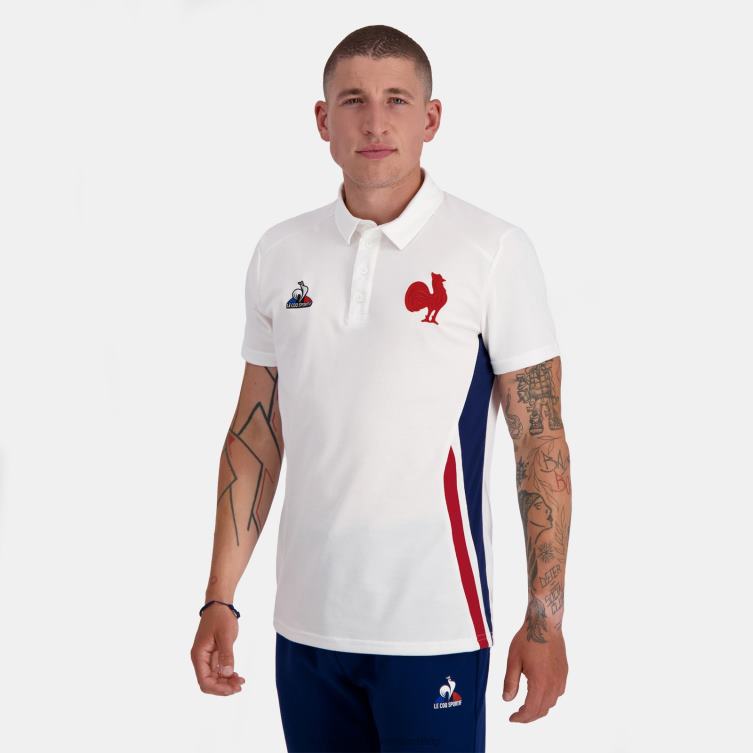 Clothing HVDBF137 Men Le Coq Sportif Polo White