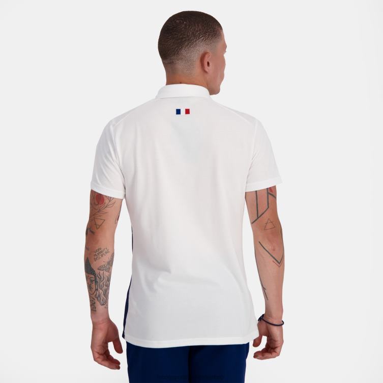 Clothing HVDBF137 Men Le Coq Sportif Polo White