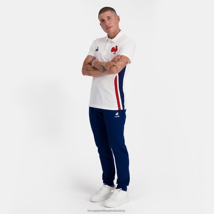 Clothing HVDBF137 Men Le Coq Sportif Polo White
