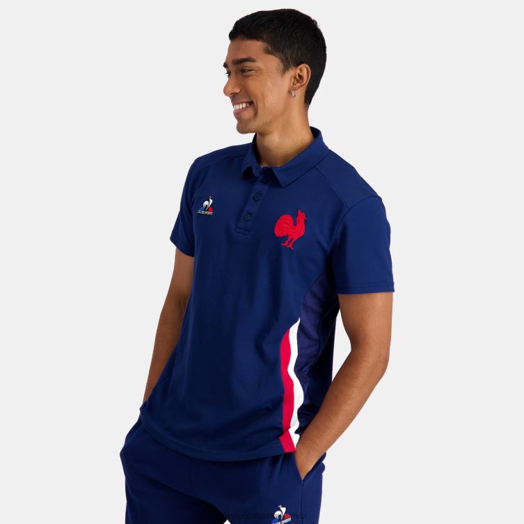 Clothing HVDBF138 Men Le Coq Sportif Polo Blue