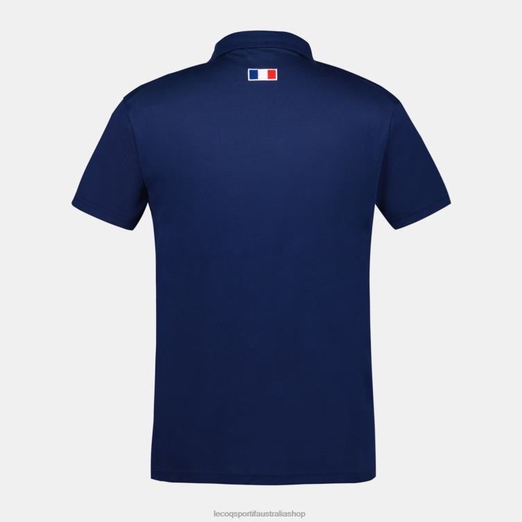 Clothing HVDBF138 Men Le Coq Sportif Polo Blue