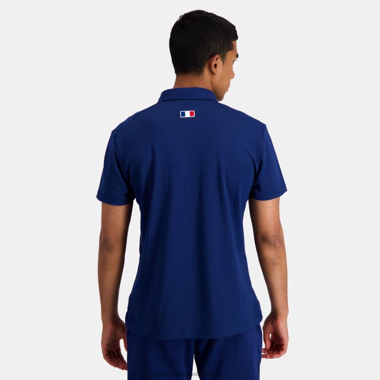 Clothing HVDBF138 Men Le Coq Sportif Polo Blue