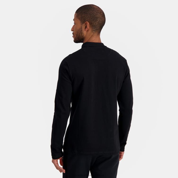 Clothing HVDBF487 Men Le Coq Sportif Polo Black
