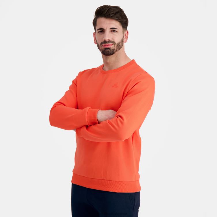 Clothing HVDBF14 Men Le Coq Sportif Sweatshirt Orange