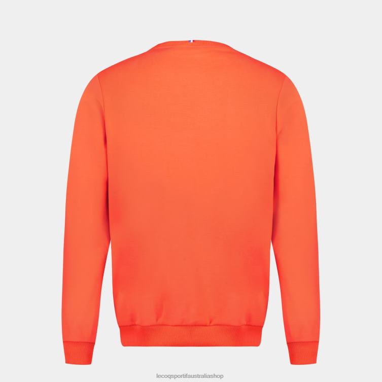 Clothing HVDBF14 Men Le Coq Sportif Sweatshirt Orange