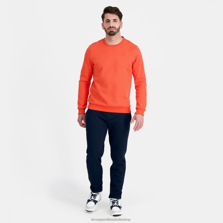 Clothing HVDBF14 Men Le Coq Sportif Sweatshirt Orange