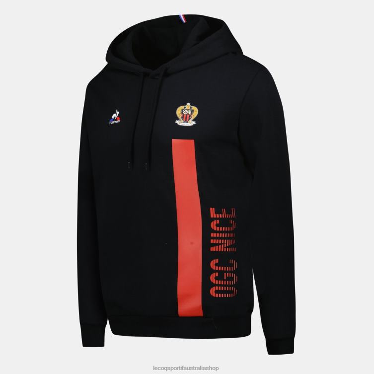 Clothing HVDBF15 Men Le Coq Sportif Hooded Sweatshirt Black