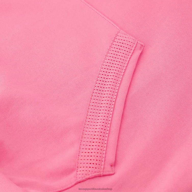 Clothing HVDBF30 Men Le Coq Sportif Hooded Sweatshirt Pink