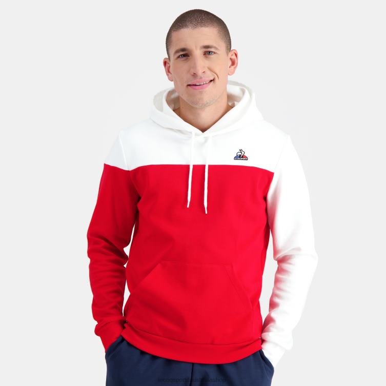 Clothing HVDBF435 Men Le Coq Sportif Hooded Sweatshirt Red