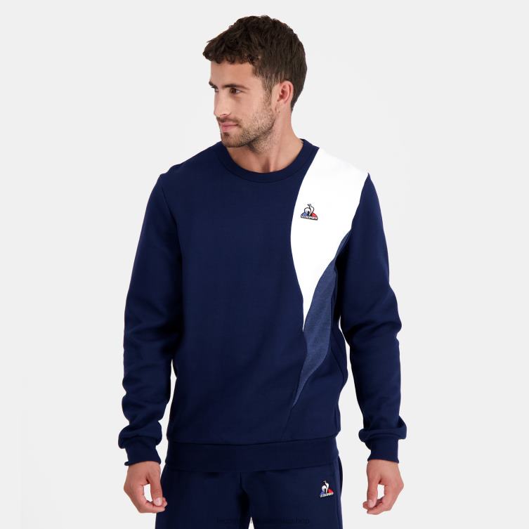 Clothing HVDBF452 Men Le Coq Sportif Sweatshirt Blue