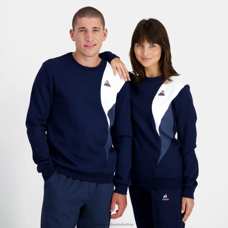 Clothing HVDBF452 Men Le Coq Sportif Sweatshirt Blue