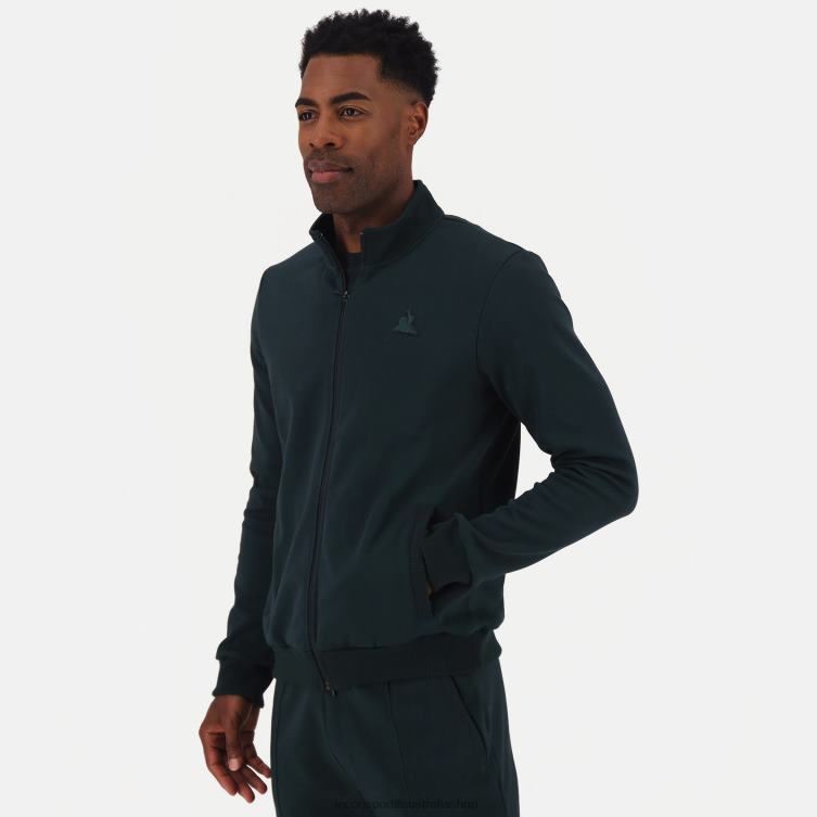 Clothing HVDBF463 Men Le Coq Sportif Zipped Sweatshirt Green
