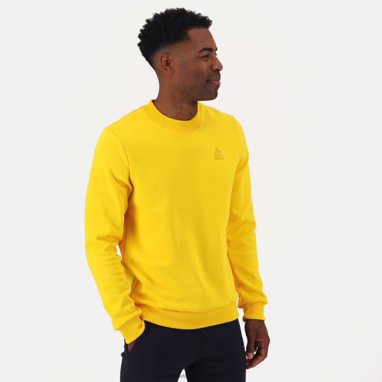Clothing HVDBF464 Men Le Coq Sportif Sweatshirt Yellow