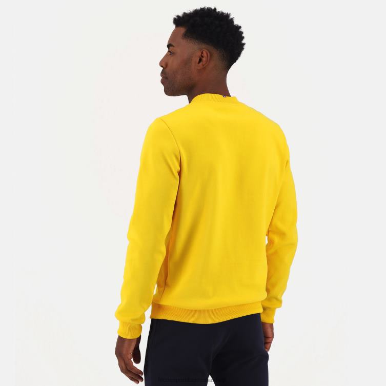 Clothing HVDBF464 Men Le Coq Sportif Sweatshirt Yellow