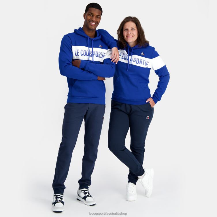 Clothing HVDBF6 Men Le Coq Sportif Hooded Sweatshirt Blue