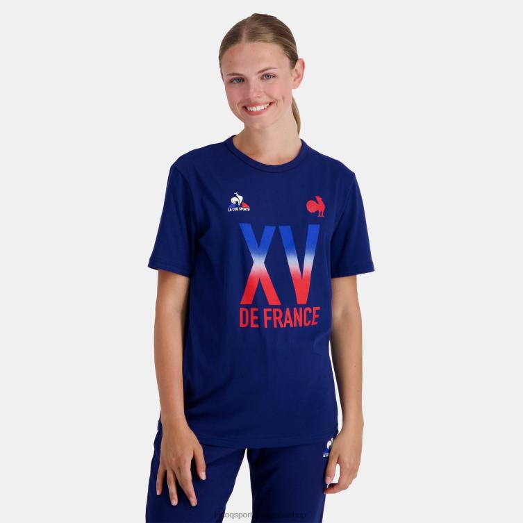 Clothing HVDBF141 Men Le Coq Sportif T-Shirt - Xv De France Blue