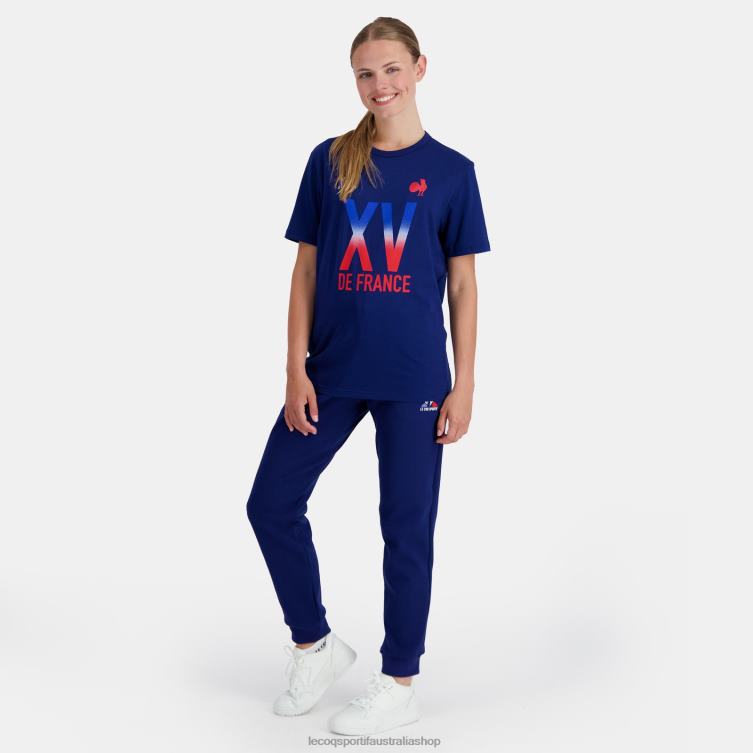 Clothing HVDBF141 Men Le Coq Sportif T-Shirt - Xv De France Blue