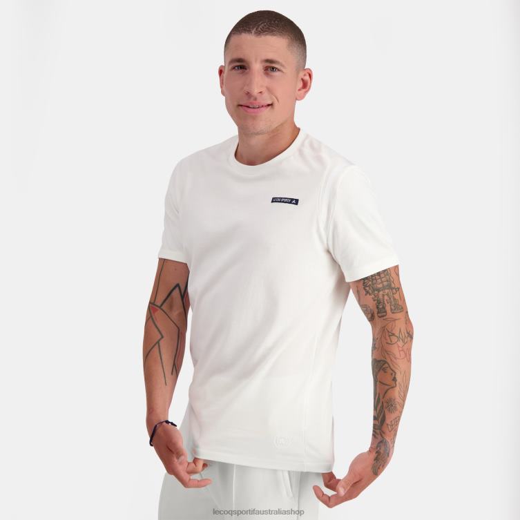 Clothing HVDBF146 Men Le Coq Sportif Fashion T-Shirt White