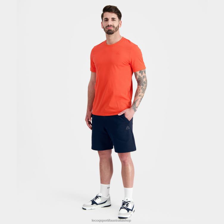 Clothing HVDBF152 Men Le Coq Sportif Fashion T-Shirt Orange