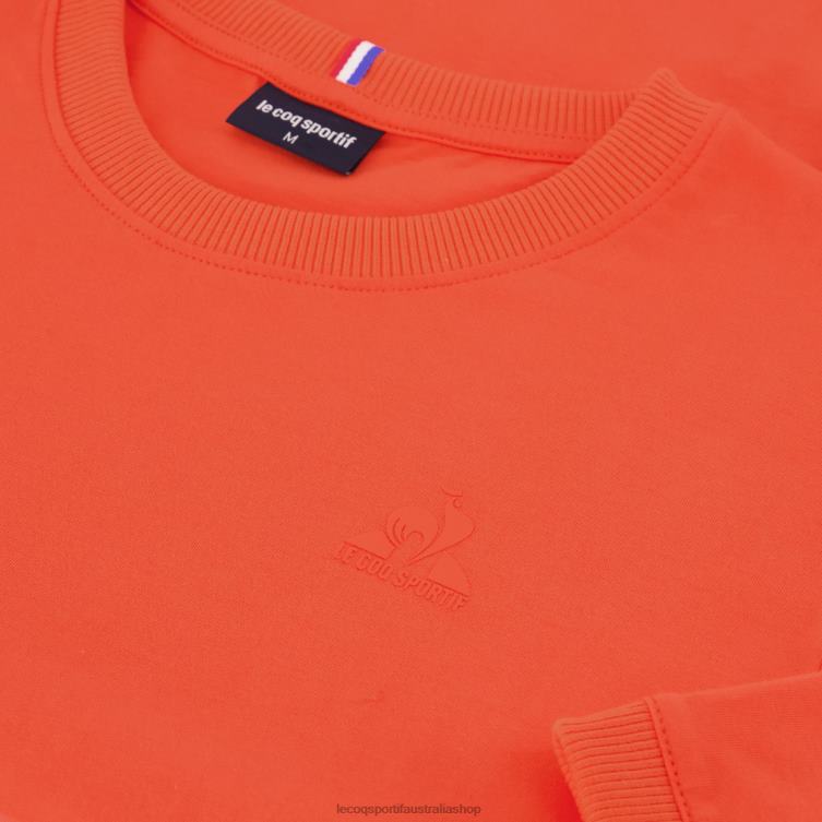 Clothing HVDBF152 Men Le Coq Sportif Fashion T-Shirt Orange