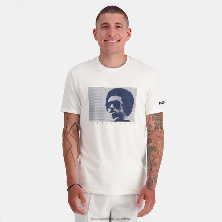 Clothing HVDBF159 Men Le Coq Sportif Fashion T-Shirt White