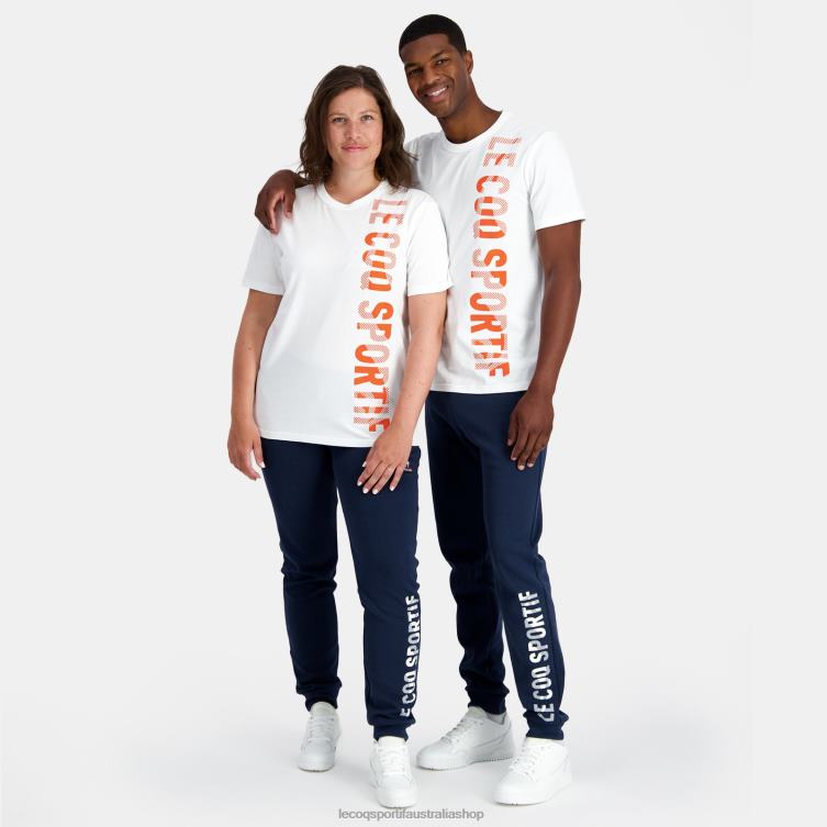 Clothing HVDBF162 Men Le Coq Sportif Fashion T-Shirt White