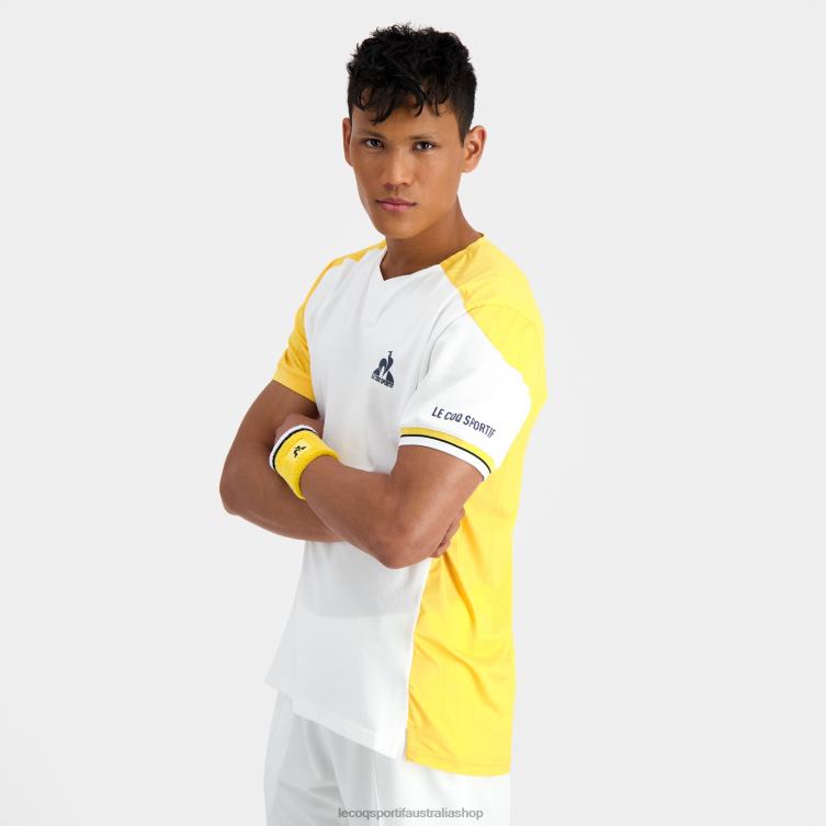 Clothing HVDBF166 Men Le Coq Sportif Fashion T-Shirt White