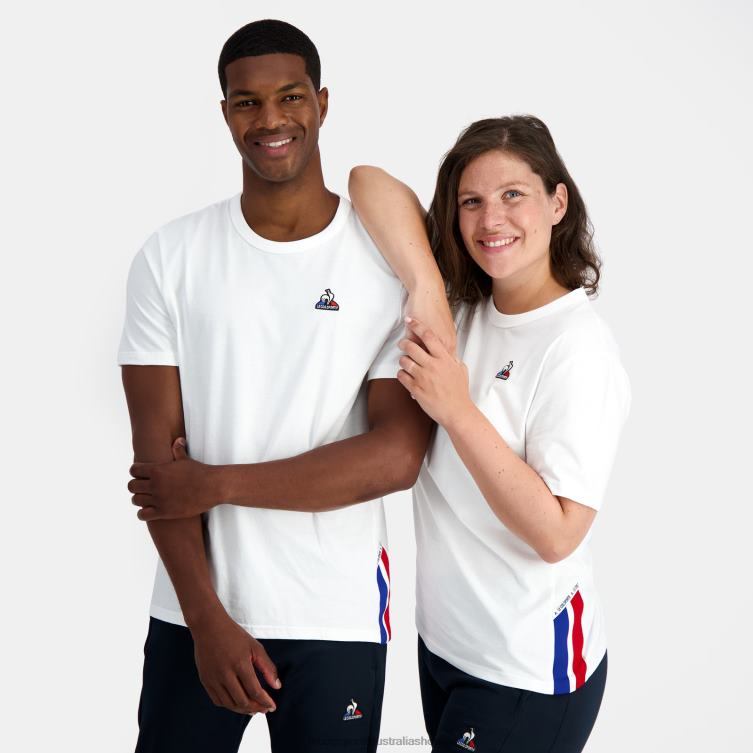 Clothing HVDBF170 Men Le Coq Sportif Fashion T-Shirt White