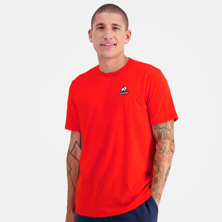Clothing HVDBF171 Men Le Coq Sportif Fashion T-Shirt Red