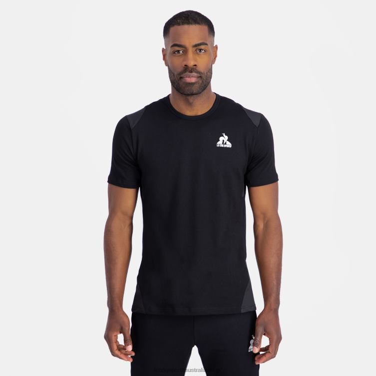 Clothing HVDBF174 Men Le Coq Sportif Fashion T-Shirt Black