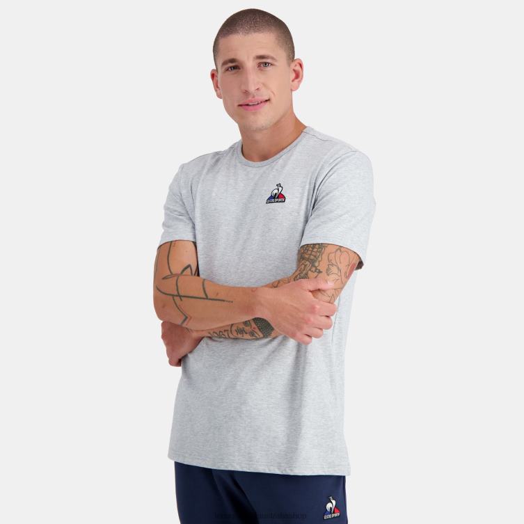 Clothing HVDBF179 Men Le Coq Sportif Fashion T-Shirt Grey